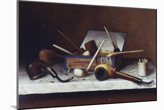 The Social Club-William Michael Harnett-Mounted Giclee Print