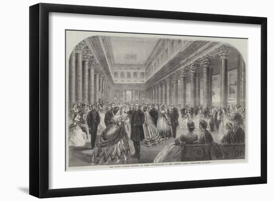 The Social Science Congress at York, Conversazione in the Assembly Rooms, Blake-Street-null-Framed Giclee Print