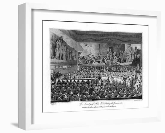 The Society of Arts Distributing its Premiums, 1804-Isaac Taylor-Framed Giclee Print