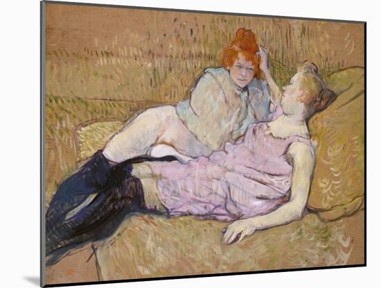 The Sofa, c.1894-96-Henri de Toulouse-Lautrec-Mounted Giclee Print