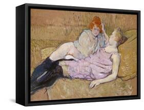 The Sofa, c.1894-96-Henri de Toulouse-Lautrec-Framed Stretched Canvas