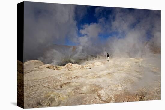 The Sol De Manana Geysers, a Geothermal Field at a Height of 5000 Metres, Bolivia, South America-James Morgan-Stretched Canvas