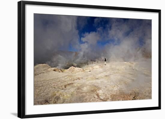 The Sol De Manana Geysers, a Geothermal Field at a Height of 5000 Metres, Bolivia, South America-James Morgan-Framed Photographic Print