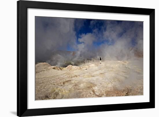 The Sol De Manana Geysers, a Geothermal Field at a Height of 5000 Metres, Bolivia, South America-James Morgan-Framed Photographic Print