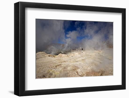 The Sol De Manana Geysers, a Geothermal Field at a Height of 5000 Metres, Bolivia, South America-James Morgan-Framed Photographic Print