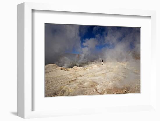 The Sol De Manana Geysers, a Geothermal Field at a Height of 5000 Metres, Bolivia, South America-James Morgan-Framed Photographic Print