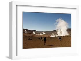 The Sol De Manana Geysers, a Geothermal Field at a Height of 5000 Metres, Bolivia, South America-James Morgan-Framed Photographic Print