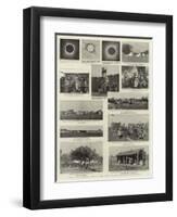 The Solar Eclipse, Views in the Camps of the Different Expedition-null-Framed Premium Giclee Print