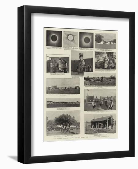 The Solar Eclipse, Views in the Camps of the Different Expedition-null-Framed Premium Giclee Print