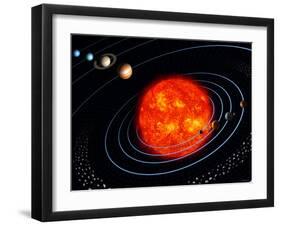 The Solar System-Stocktrek Images-Framed Premium Photographic Print