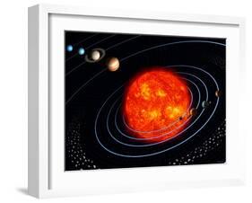 The Solar System-Stocktrek Images-Framed Photographic Print