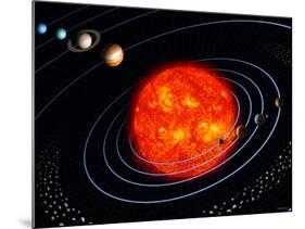 The Solar System-Stocktrek Images-Mounted Photographic Print