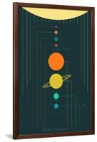 The Solar System-null-Framed Art Print