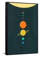 The Solar System-null-Framed Stretched Canvas