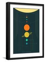 The Solar System-null-Framed Art Print