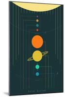 The Solar System-null-Mounted Art Print