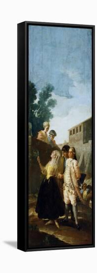 The Soldier and the Lady, 1779-Francisco de Goya y Lucientes-Framed Stretched Canvas