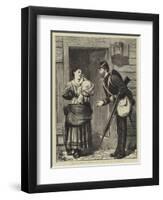 The Soldier's Departure, a Sketch at Aldershot-William III Bromley-Framed Giclee Print