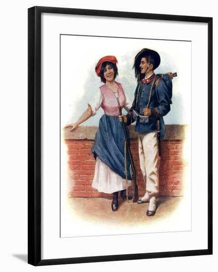 The Soldier's Farewell, 1908-1909-H Kollien-Framed Giclee Print