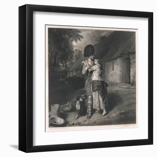 The Soldier's Return' the Embrace-null-Framed Art Print