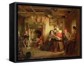 The Soldier's Return-Thomas Faed-Framed Stretched Canvas