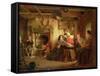 The Soldier's Return-Thomas Faed-Framed Stretched Canvas