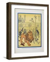 "The Soldier With the Green Whiskers Led Them Through the Streets"-William Denslow-Framed Giclee Print