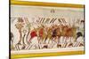 The Soldiers Leaving Hastings to Do Battle with Harold, Detail from Bayeux Tapestry, Before 1082-null-Mounted Giclee Print