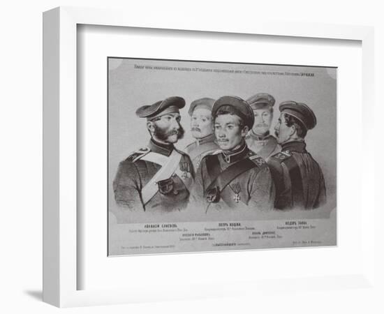 The Soldiers Who Distinguished Themselves in the Defense of Sevastopol, 1855-Vasily Timm-Framed Giclee Print