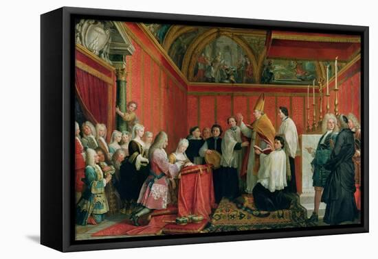 The Solemnization of the Marriage of Prince James Francis Edward Stuart (1688-1766) and Princess Ma-Agostino Masucci-Framed Stretched Canvas