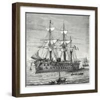 The 'Solferino' Ironclad Steam-Propelled Warship Launched in 1863-null-Framed Giclee Print