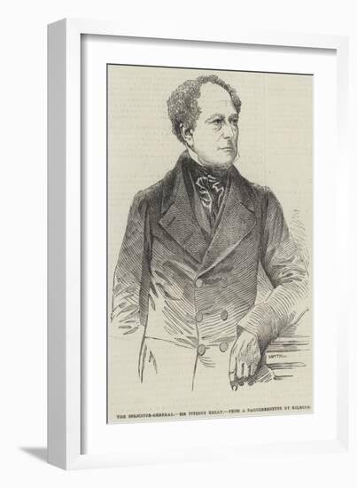 The Solicitor-General, Sir Fitzroy Kelly-null-Framed Giclee Print