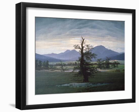 The Solitary Tree, 1823-Caspar David Friedrich-Framed Giclee Print