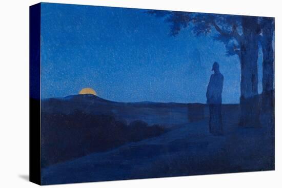 The Solitude of Christ, 1897 (Oil on Wood)-Alphonse Osbert-Stretched Canvas