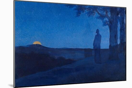 The Solitude of Christ Par Osbert, Alphonse (1857-1939). Oil on Wood, Size : 37,5X56, 1897, Private-Alphonse Osbert-Mounted Giclee Print