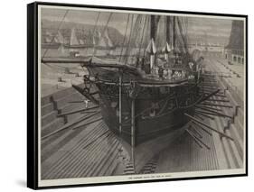 The Somerset Naval Dry Dock at Malta-null-Framed Stretched Canvas