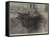 The Somerset Naval Dry Dock at Malta-null-Framed Stretched Canvas