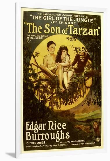 The Son of Tarzan, Gordon Griffith, Mae Giraci in 'Episode 3: the Girl of the Jungle', 1920-null-Framed Photo