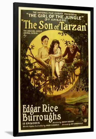 The Son of Tarzan, Gordon Griffith, Mae Giraci in 'Episode 3: the Girl of the Jungle', 1920-null-Framed Photo