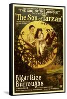 The Son of Tarzan, Gordon Griffith, Mae Giraci in 'Episode 3: the Girl of the Jungle', 1920-null-Framed Stretched Canvas