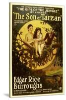 The Son of Tarzan, Gordon Griffith, Mae Giraci in 'Episode 3: the Girl of the Jungle', 1920-null-Stretched Canvas