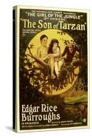 The Son of Tarzan, Gordon Griffith, Mae Giraci in 'Episode 3: the Girl of the Jungle', 1920-null-Stretched Canvas
