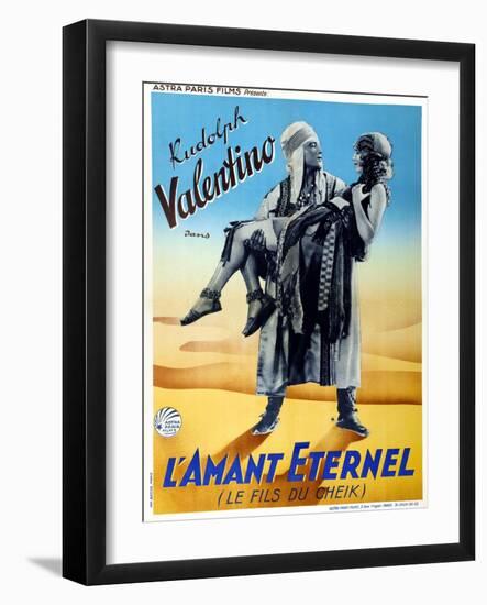 The Son of the Sheik (aka L'Amant Eternel)-null-Framed Art Print