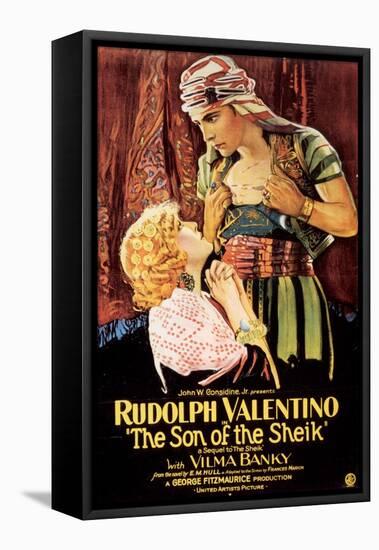 The Son Of The Sheik, Rudolph Valentino, USA, 1926-null-Framed Stretched Canvas