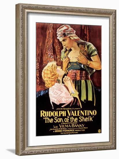 The Son Of The Sheik, Rudolph Valentino, USA, 1926-null-Framed Giclee Print