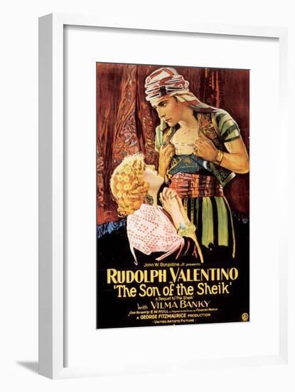 The Son Of The Sheik, Rudolph Valentino, USA, 1926-null-Framed Giclee Print