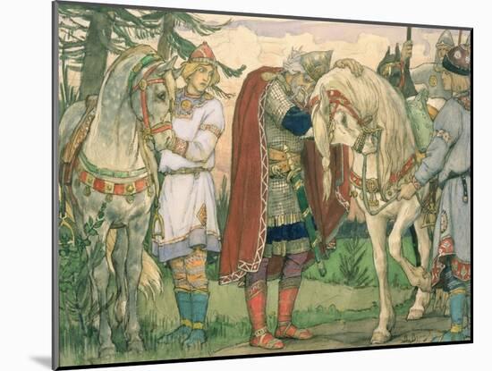 The Song of Prince Oleg, 1899-Victor Mikhailovich Vasnetsov-Mounted Giclee Print