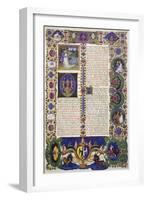 The Song of Songs, from Volume I of Bible of Borso D'Este-null-Framed Giclee Print