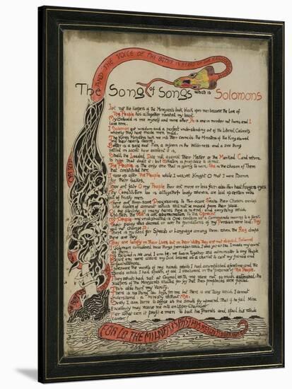 The Song of Songs Which Is Solomon's, 8th September 1907-Rudyard Kipling-Stretched Canvas