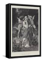 The Song of Spring, in the Paris Exhibition-William-Adolphe Bouguereau-Framed Stretched Canvas